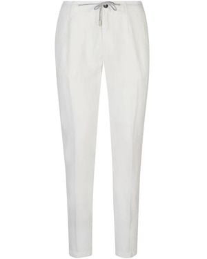 Eleventy Slim-Fit Trousers - White