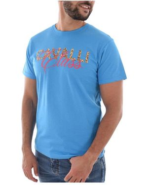 Roberto Cavalli T-Shirts - Blu
