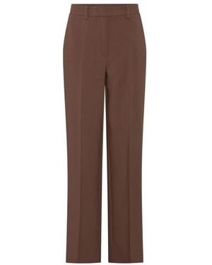 Bruuns Bazaar Straight Trousers - Brown