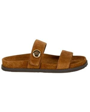 Tory Burch Sliders - Marrón