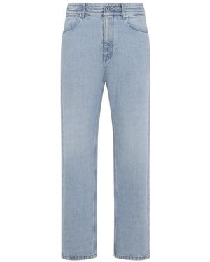 Jil Sander Jeans ,Blauw ,Katoen Marble Katoenen Jeans