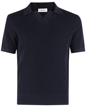 Kangra Gestreiftes Poloshirt - Blau