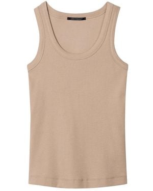 Luisa Cerano Sleeveless Tops - Natural