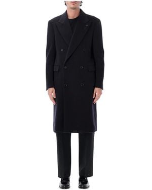Lardini Double-Breasted Coats - Negro