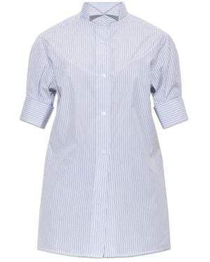 Maison Margiela Korte Mouw Shirt - Blauw