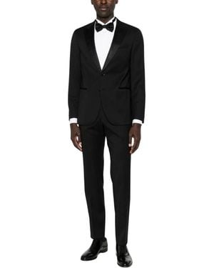 HUGO Single Breasted Suits - Negro