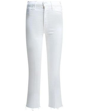 Mother The Cruiser High Waisted Cropped Flare Jeans - Wit