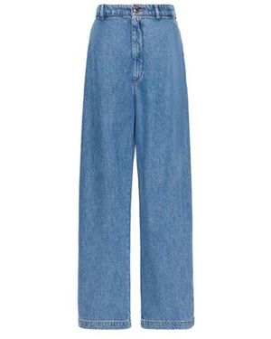 Sportmax Pioppo Wide Jeans - Blauw