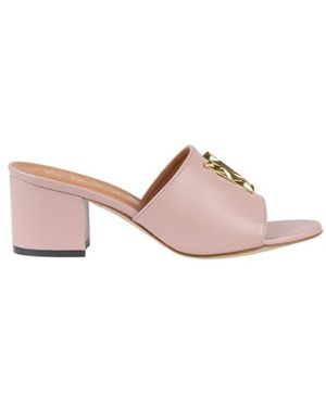 Via Roma 15 Heeled Mules - Rosa