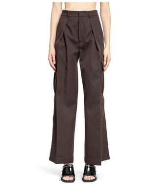 Burberry Wide Trousers - Brown