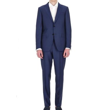 ZEGNA Single Breasted Suits - Blue