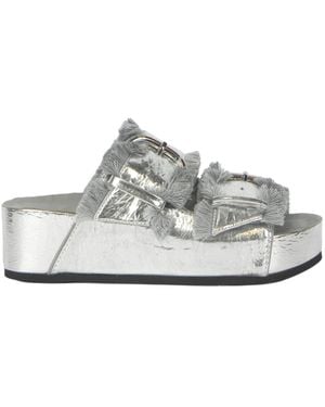 Strategia Flat Sandals - Metallic