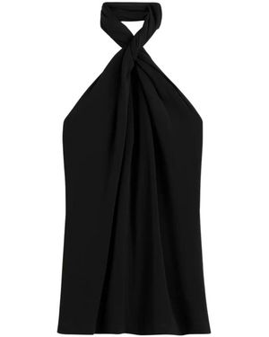 TOTEME Tops ,Zwart ,Twisted Jersey Halter Top