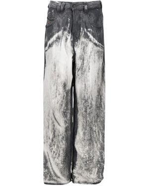 DIESEL Wide Jeans - Grijs