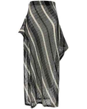 Missoni Rokken ,Zwart ,Pailletten Lange Mesh Rok Met Pailletten Applicatie - Grijs