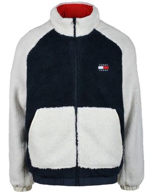 Tommy Hilfiger Pile-Jacke Aus Polyester Und Acryl - Blau