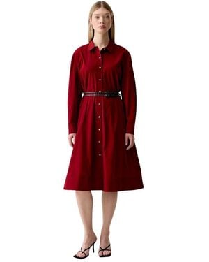 DKNY Shirt Dresses - Rouge