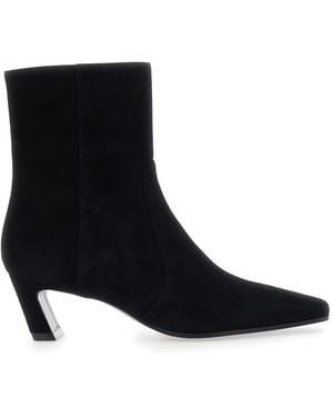 Stuart Weitzman Schoenen ,Zwart ,Leer Stassi Zip Bootie 50