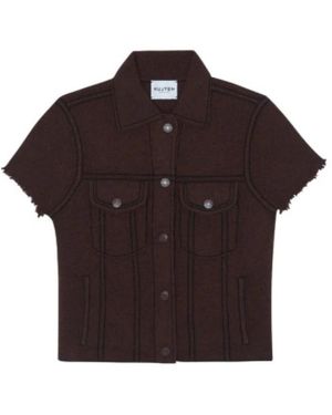 Kujten Jassen ,Bruin ,Kasjmier Cashmere Trucker Jacket