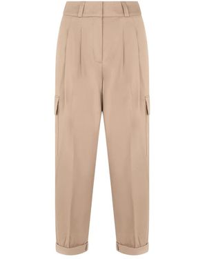 Peserico Straight Trousers - Natural