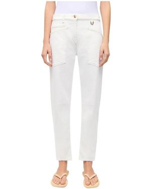 Cambio Jeans ,Wit ,Katoen Ocean O-Shape Cropped Jeans