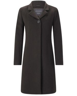Cinzia Rocca Single-Breasted Coats - Negro