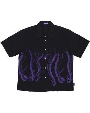Octopus Short Sleeve Shirts - Blue