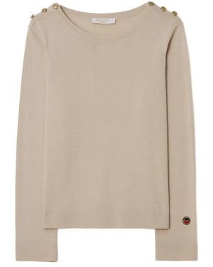 BUSNEL Round-Neck Knitwear - Neutro