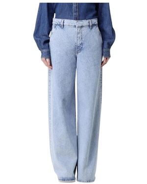 FRAME Wijde Pijp Denim Jeans - Blauw
