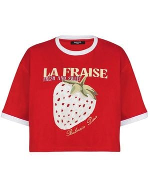 Balmain T-Shirts - Rojo