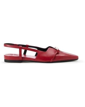 Iceberg Rote Sandalen Mit Riemen Und Spitz Zulaufender Zehenpartie
