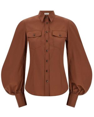 Brunello Cucinelli Shirts - Brown