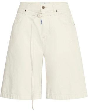 Ball Denim Shorts - Natural