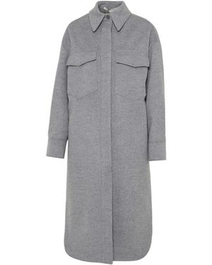 Stella McCartney Einfacher knopfmantel - Grau