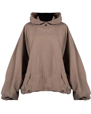 Yeezy Oversized Hoodie Mit Fronttasche - Braun