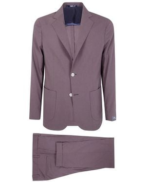 Barba Napoli Single Breasted Suits - Viola