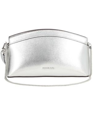 Michael Kors Tassen ,Grijs ,Sm Dome Chn Clutch Xbody - Wit