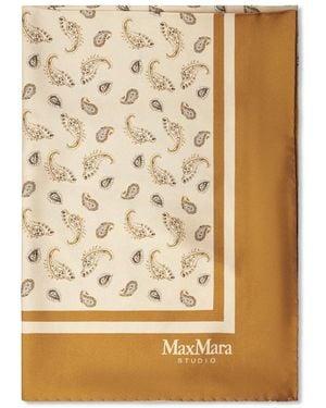 Max Mara Silk Scarves - Metallic