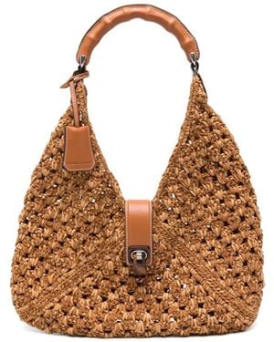 Ermanno Scervino Dudu Hobo Bag Medium - Bruin