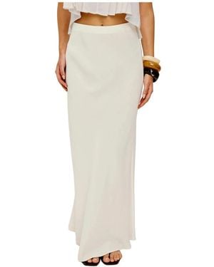 Rails Rokken ,Wit ,Linnen Romina Skirt - Naturel