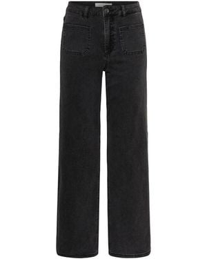 Kaffe Wide Jeans - Negro