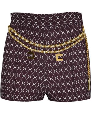 Elisabetta Franchi Short Shorts - Purple