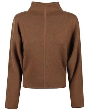 Max Mara Pullover Met Col - Bruin