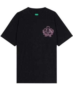 flâneur Happy Flower T-Shirt - Schwarz