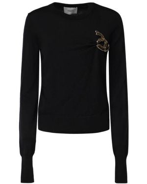 Coperni Truien & Vesten ,Zwart ,Round-Neck Truien