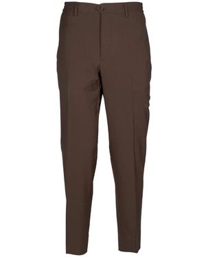BRIGLIA Suit Trousers - Brown