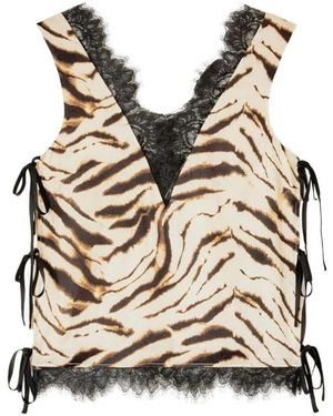 Ganni Sleeveless Tops - Negro