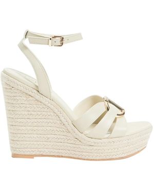 Twinset Weiße Damensandalen Eleganter Stil