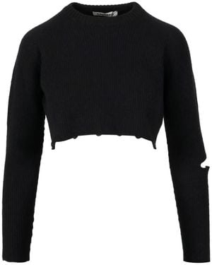 A PAPER KID Round-Neck Knitwear - Negro