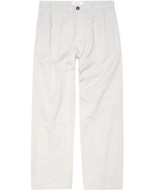 Edwin Matrix Straight Hosen - Weiß